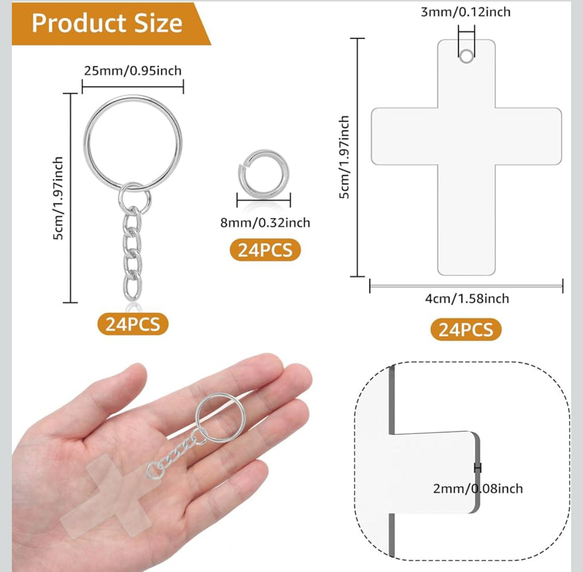 Cross Keychain