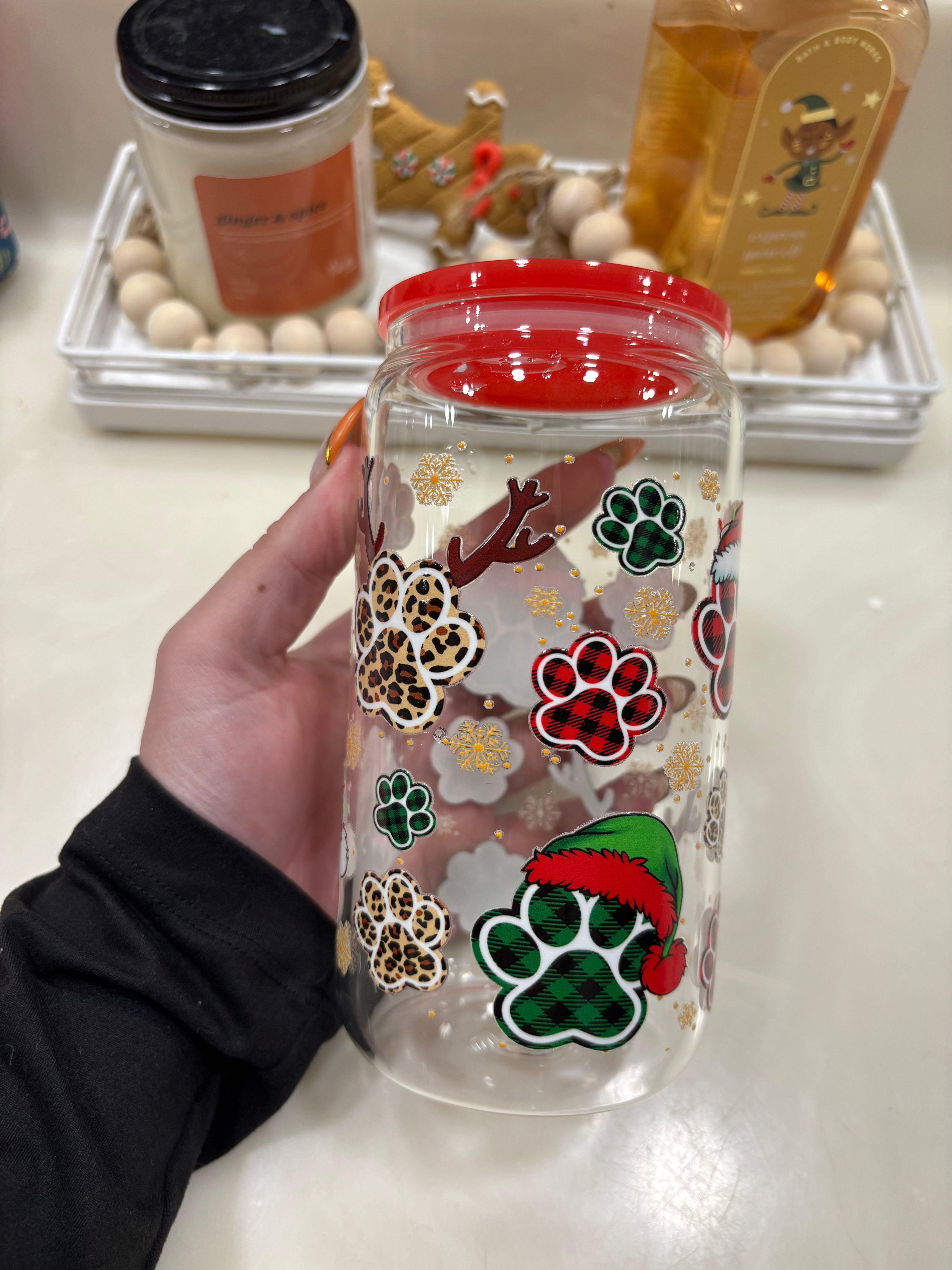 Christmas Paw Cup