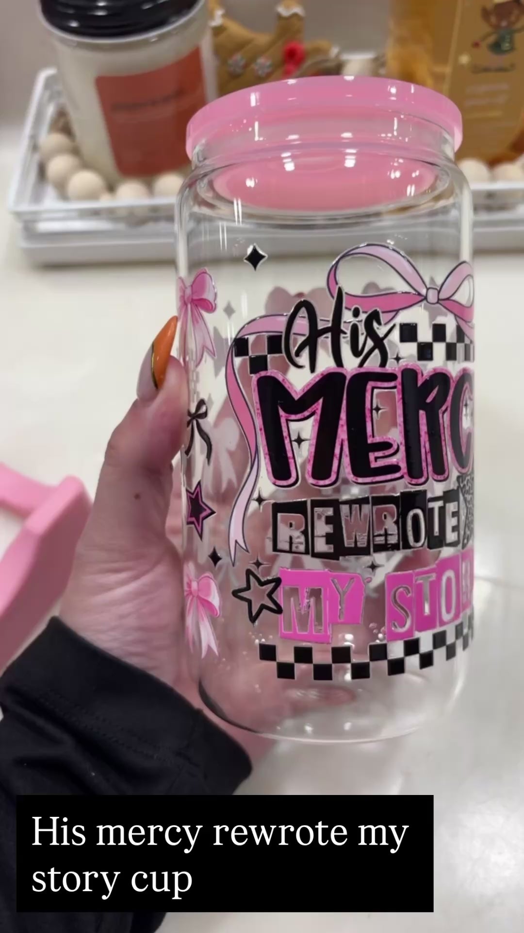 “His Mercy Rewrote My Story” Cup: Sip & Reflect!